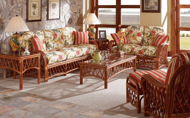 Antiqua Pole Rattan Furniture Sets