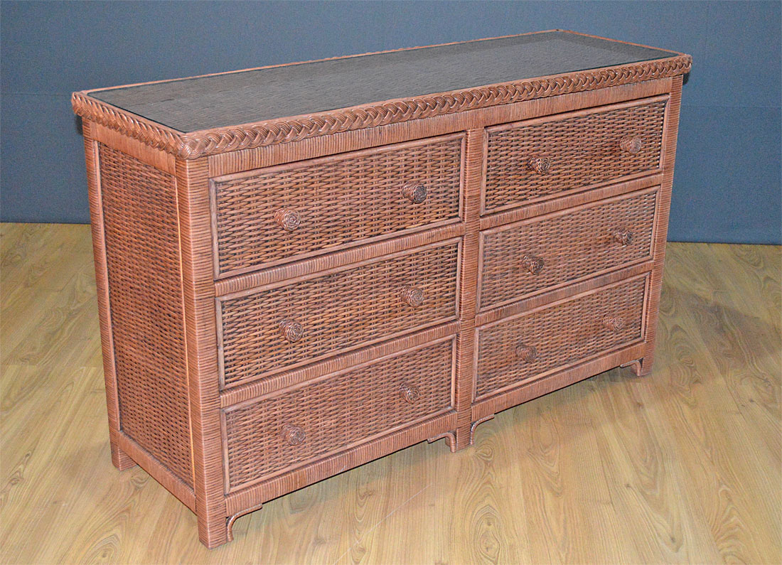 Tea Wash Augusta Wicker Bedroom Collection