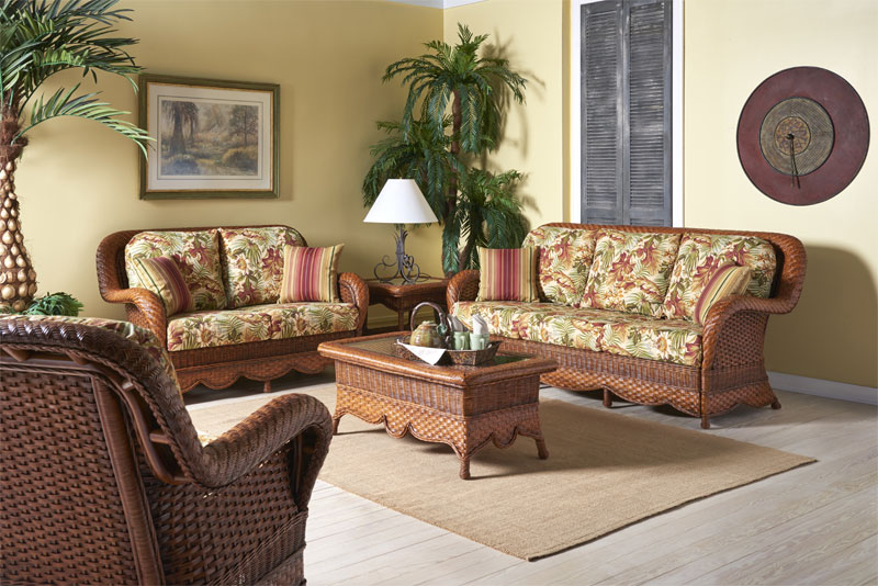 Autumn Morning Rattan Framed Natural Wicker Furniture Sets