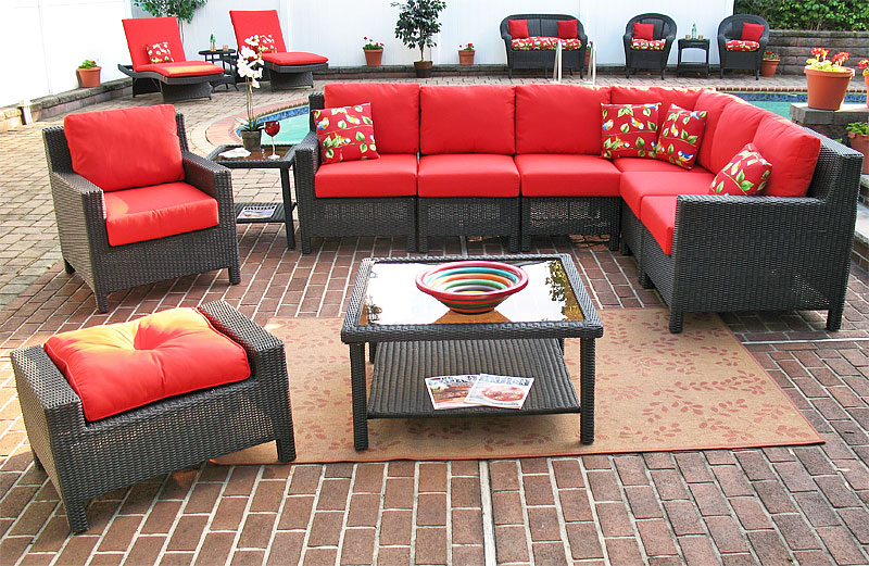 Resin Wicker Sectionals