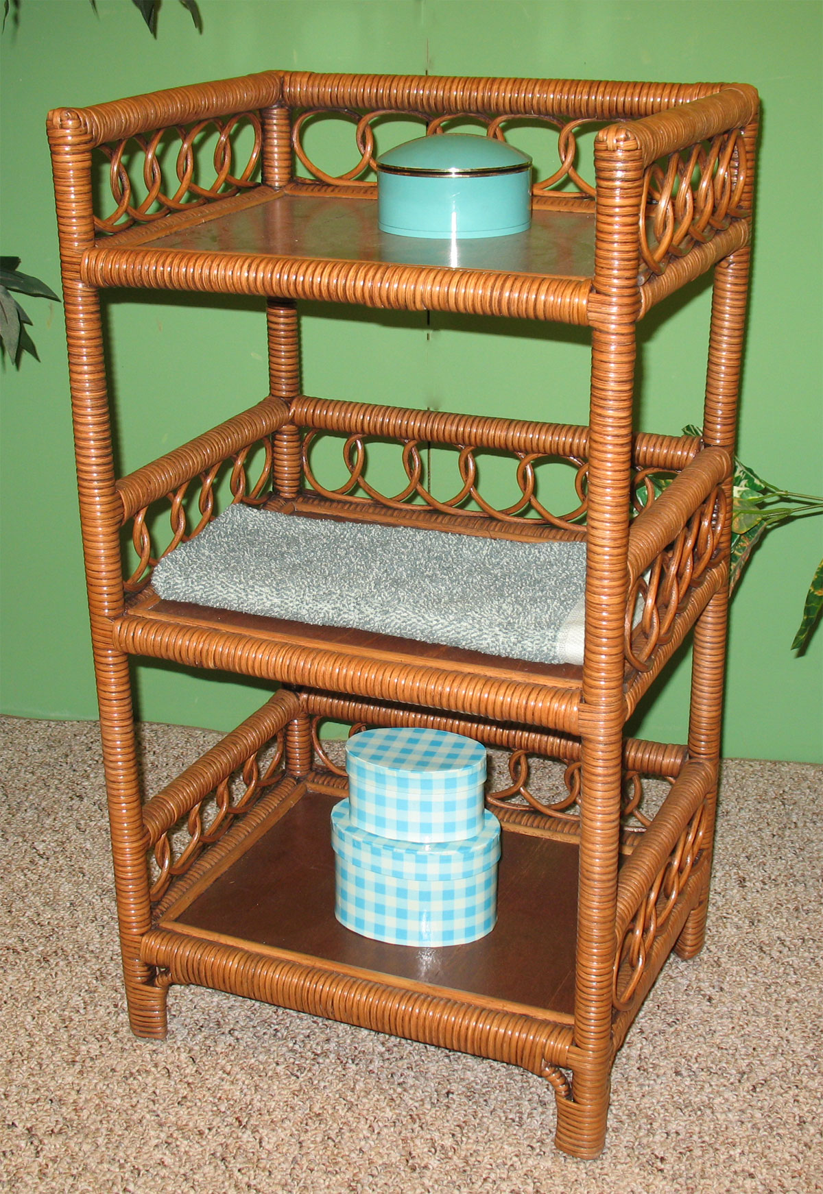 Wicker Bookcases & Floor Shelves