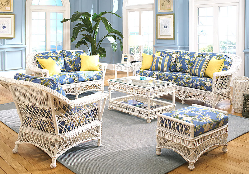 White Harbor Beach Wicker Furniture Sets