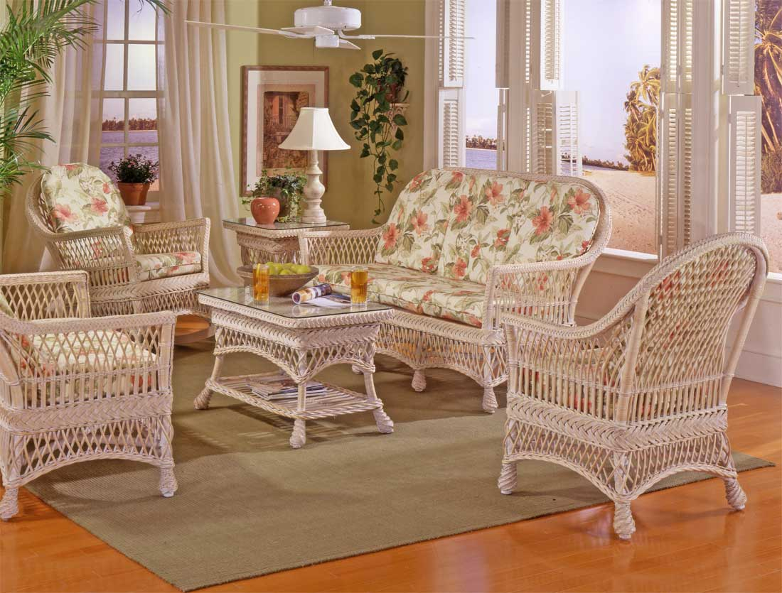 Arlington Indoor Wicker Furniture Sets (3 Colors) (a little smaller)