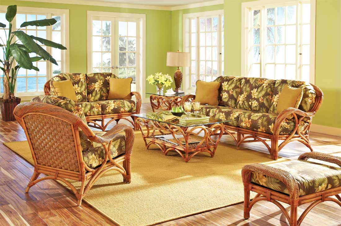 Java Twist Rattan Framed Wicker Furniture Sets.