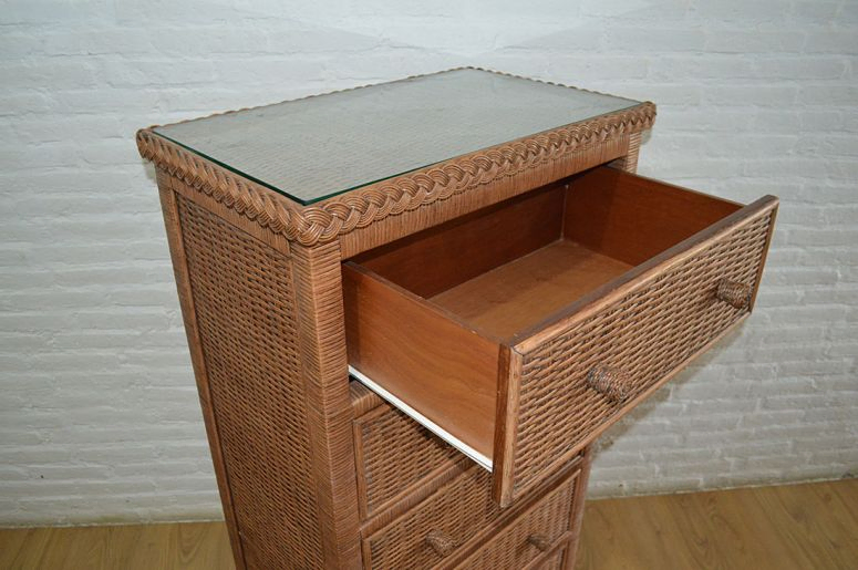 brown wicker dresser Casablanca Wicker Fair Wicker 6 Drw Dresser
