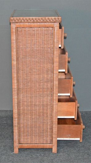 brown wicker dresser Chest of Drawers, Rectangular Rattan Chest of Drawers, Wicker Dresser, Dresser Furniture, Drawers, Box With Drawers, Drawers for Wall