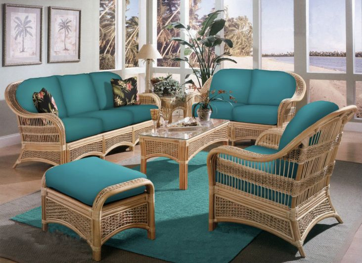 6 Piece Fiji Indoor Rattan Furniture Set