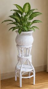  Wicker  Planter Stand (2) Piece Ashley Style