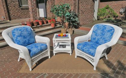 3 Piece Palm Springs Resin Wicker Chat Set