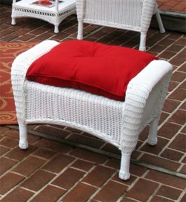 Malibu Wicker Ottoman 