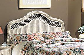 Wicker Headboard King Teawash Pavilion Style