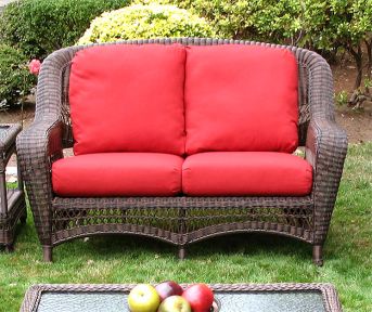 Palm Springs Resin Wicker Love Seat 