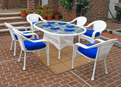 Resin Wicker Dining Set 72&quot;&#039; Oval (5) Colors)