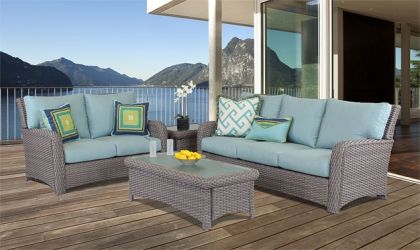 Resin Wicker Furniture Set, St Croix 5 Piece Set