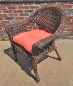 Veranda Resin Wicker Chair With Cushion Avail (4) Colors
