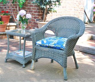 Veranda Resin Wicker Chair With Cushion Avail (4) Colors
