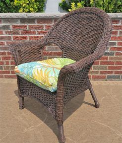 Veranda High Back Resin Wicker Chair Avail (3) Colors