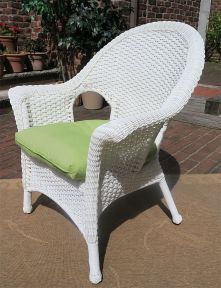 Veranda High Back Resin Wicker Chair Avail (3) Colors