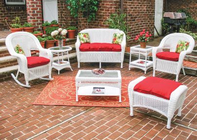 4 Piece Malibu Resin Wicker Set (1) LS (1) Table (2) Chairs
