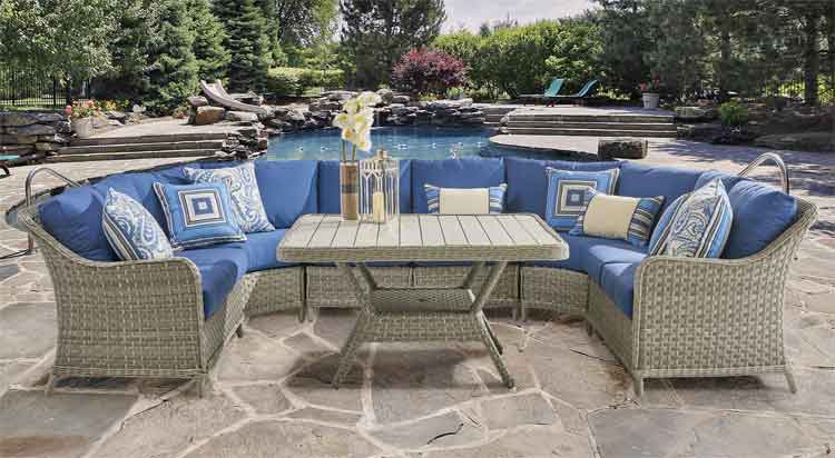 Wicker Patio Furniture Sets And Chairs Pebble Countryside Sectional