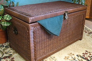 Wicker Trunk for Storage